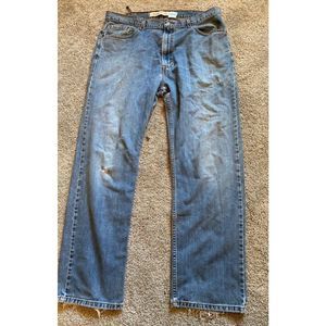 Vintage Levi's 505 regular fit distressed 38/31light blue cotton